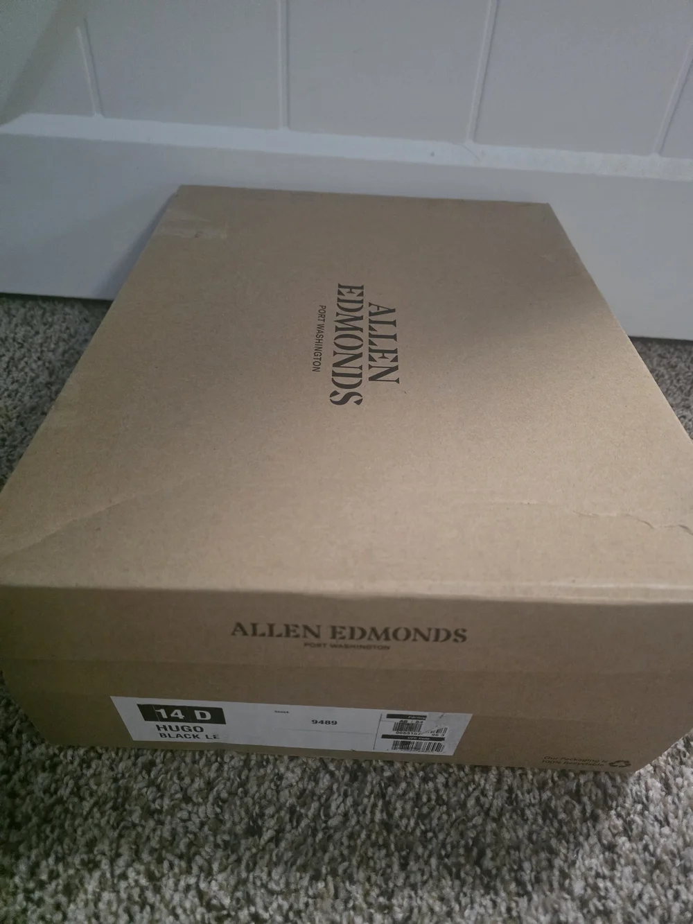 Men's Allen Edmonds Black Leather Lace-Up Boots